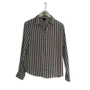 H&M Striped Button Up Blouse